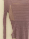 SWAYING 25 Early Autumn Micro-transparent Slim Fit Sweater SW-SW25PF1T06C3-ZI Purple (SW25PF1T06)